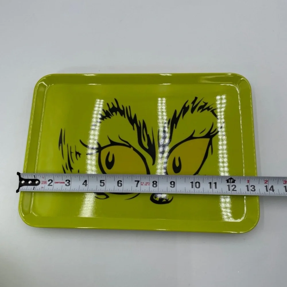 Grinch Melamine Christmas Platters Green Face Dr. Seuss 2023 Holiday‎ Edition